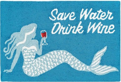 Trans Ocean Frontporch Save Water Drink Wine Ocean 435204